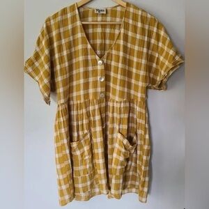 Show Me Your Mumu Odessa Dress- Check Me Gold- XS